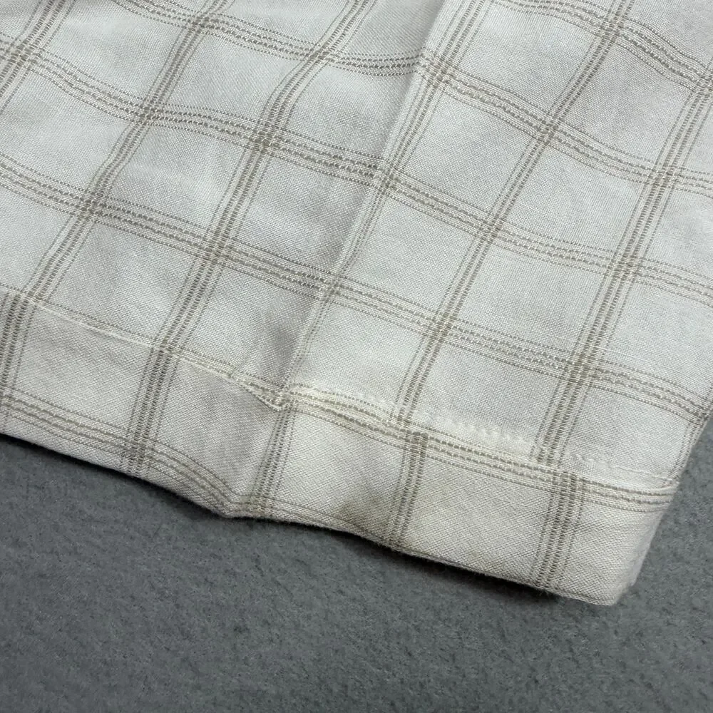 Vintage Phat Farm Baggy Trousers 42 (Fits 40x30) White Brown Plaid Loose y2k